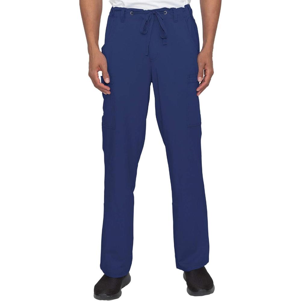imageHealing Hands 6 Pocket Mens Scrubs Pant Blue Label 9124 Dylan Drawstring Waist Scrub Pant for Men