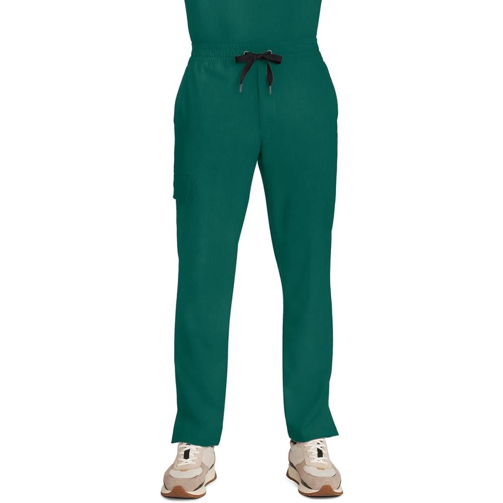imageHealing Hands Mens Scrubs Zip Fly Drawstring Scrub Pant with 4 Pockets HH154Hunter