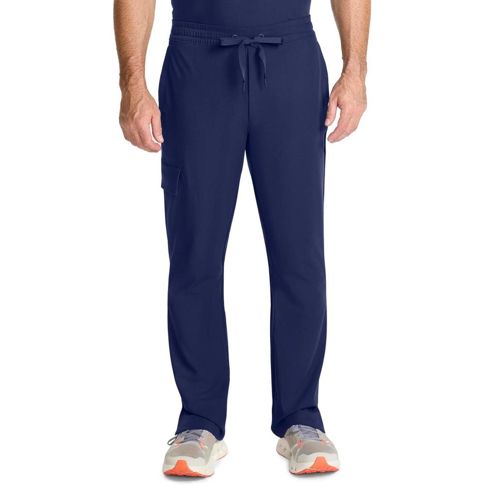 imageHealing Hands Mens Scrubs Zip Fly Drawstring Scrub Pant with 4 Pockets HH154Navy