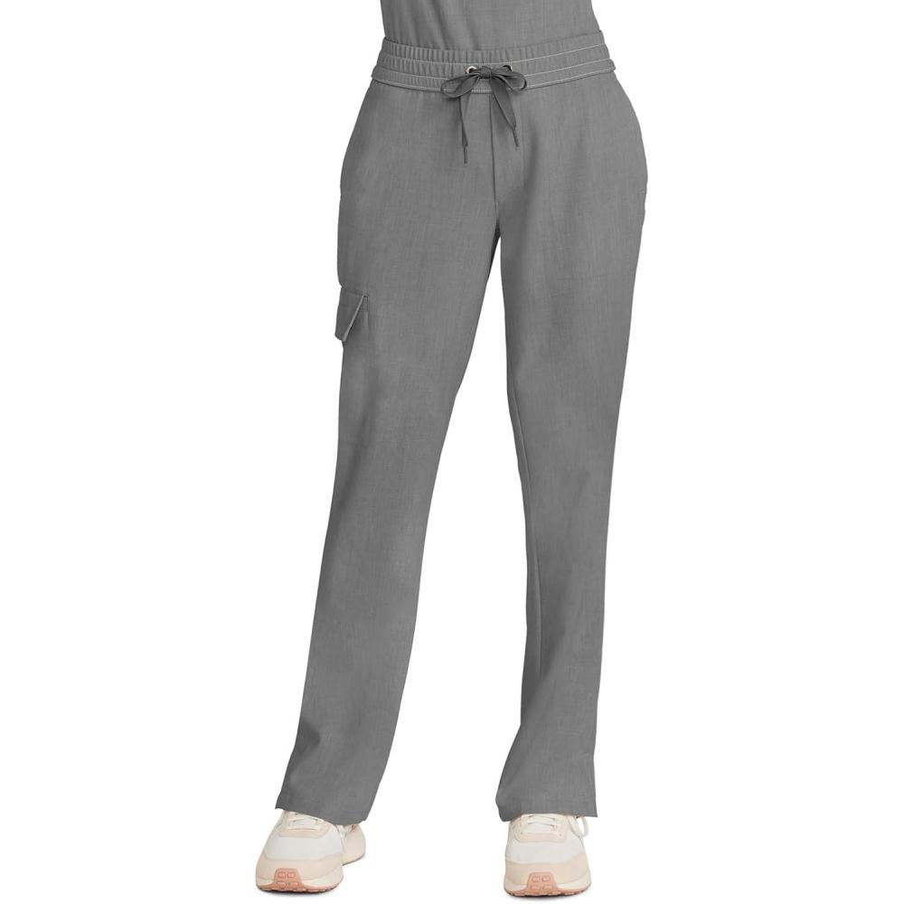imageHealing Hands Scrubs for Women Medical Pant Drawstring Straight Leg Bottoms HH153Heather Ash