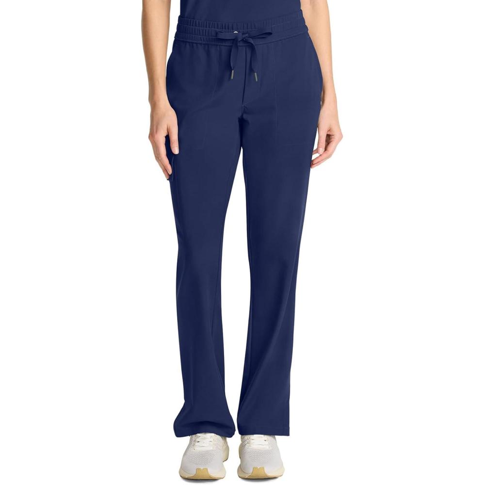 imageHealing Hands Scrubs for Women Medical Pant Drawstring Straight Leg Bottoms HH153Navy