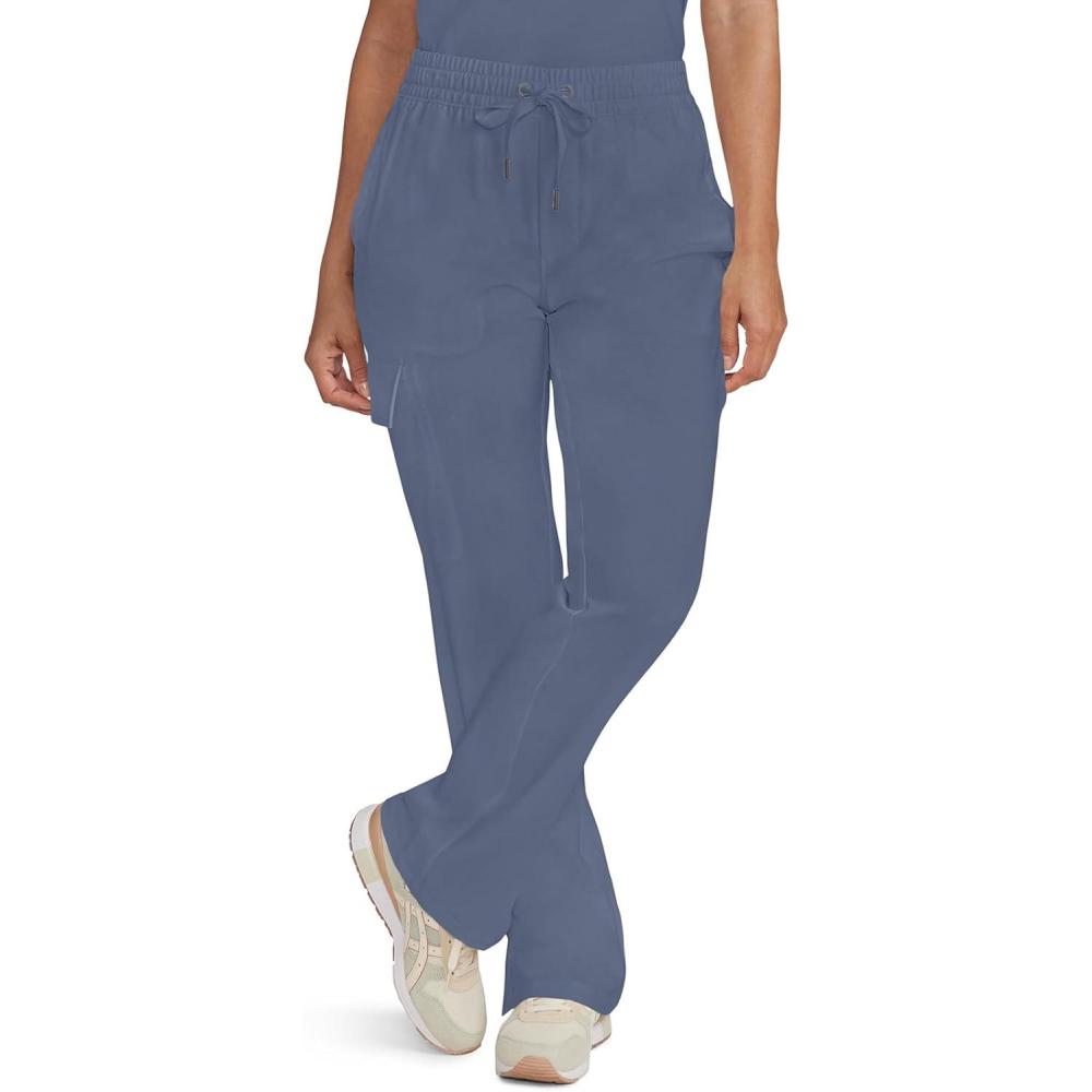 imageHealing Hands Scrubs for Women Medical Pant Drawstring Straight Leg Bottoms HH153Twilight Blue