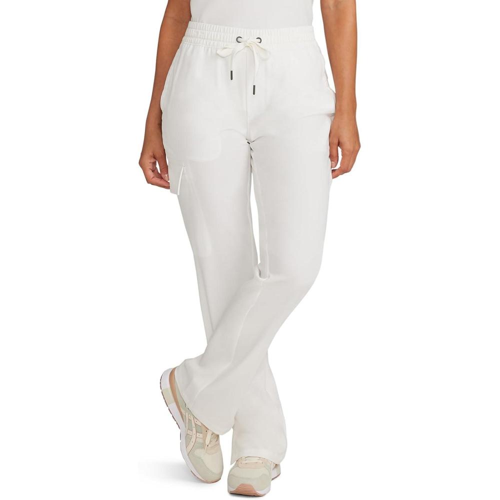 imageHealing Hands Scrubs for Women Medical Pant Drawstring Straight Leg Bottoms HH153White Gardenia