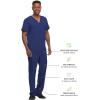 Healing Hands 6 Pocket Mens Scrubs Pant Blue Label 9124 Dylan Drawstring Waist Scrub Pant for Men