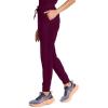 Healing Hands Joggers Scrub Pants for Women Mid-Rise Bottoms with Bekah Drawstring HH155(Wine)