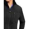Healing Hands Men’s Scrub Jacket 6 Pocket Purple Label Scrubs 5530 Jonathan Zip up Jacket for Men(Black)