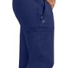 Healing Hands Men’s Scrub Jogger Pants Dante with 4 Pockets, 2-Way Stretch, and Durable Fabric 9301(Navy)