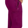 Healing Hands Men’s Scrub Jogger Pants Dante with 4 Pockets, 2-Way Stretch, and Durable Fabric 9301(Wine)