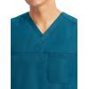 Healing Hands Men’s Scrub Top Justin V-Neck Modern Fit with Chest & Sleeve Pocket, Easy Care Stretch Fabric 2330(Caribbean)