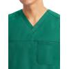 Healing Hands Men’s Scrub Top Justin V-Neck Modern Fit with Chest & Sleeve Pocket, Easy Care Stretch Fabric 2330(Hunter)