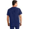 Healing Hands Men’s Scrub Top Justin V-Neck Modern Fit with Chest & Sleeve Pocket, Easy Care Stretch Fabric 2330(Navy)