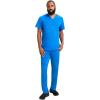 Healing Hands Men’s Scrub Top Justin V-Neck Modern Fit with Chest & Sleeve Pocket, Easy Care Stretch Fabric 2330(Royal)