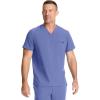 Healing Hands Mens Scrub Top V-Neck with 1 Pocket & 360° Stretch Fabric HH758(Ceil)