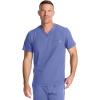 Healing Hands Mens Scrub Top V-Neck with 1 Pocket & 360° Stretch Fabric HH758(Ceil)