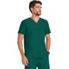 Healing Hands Mens Scrub Top V-Neck with 1 Pocket & 360° Stretch Fabric HH758(Hunter)