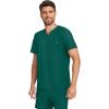 Healing Hands Mens Scrub Top V-Neck with 1 Pocket & 360° Stretch Fabric HH758(Hunter)