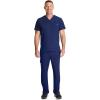 Healing Hands Mens Scrub Top V-Neck with 1 Pocket & 360° Stretch Fabric HH758(Navy)