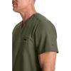 Healing Hands Mens Scrub Top V-Neck with 1 Pocket & 360° Stretch Fabric HH758(Olive)