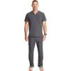 Healing Hands Mens Scrub Top V-Neck with 1 Pocket & 360° Stretch Fabric HH758(Pewter)
