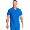 Healing Hands Mens Scrub Top V-Neck with 1 Pocket & 360° Stretch Fabric HH758(Royal)