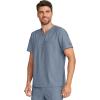Healing Hands Mens Scrub Top V-Neck with 1 Pocket & 360° Stretch Fabric HH758(Twilight Blue)