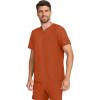 Healing Hands Mens Scrub Top V-Neck with 1 Pocket & 360° Stretch Fabric HH758(Warm Sunrise)