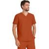 Healing Hands Mens Scrub Top V-Neck with 1 Pocket & 360° Stretch Fabric HH758(Warm Sunrise)
