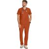 Healing Hands Mens Scrub Top V-Neck with 1 Pocket & 360° Stretch Fabric HH758(Warm Sunrise)