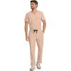 Healing Hands Men’s Scrubs Zip Fly Drawstring Scrub Pant with 4 Pockets HH154(Desert Taupe)