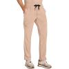 Healing Hands Men’s Scrubs Zip Fly Drawstring Scrub Pant with 4 Pockets HH154(Desert Taupe)