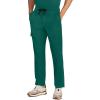 Healing Hands Men’s Scrubs Zip Fly Drawstring Scrub Pant with 4 Pockets HH154(Hunter)