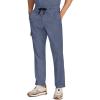 Healing Hands Men’s Scrubs Zip Fly Drawstring Scrub Pant with 4 Pockets HH154(Twilight Blue)