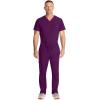 Healing Hands Men’s Scrubs Zip Fly Drawstring Scrub Pant with 4 Pockets HH154(Wine)