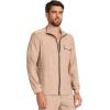 Healing Hands Scrub Jacket for Men Zip Front Utility Jacket with 4 Pockets HH361(Desert Taupe)
