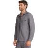 Healing Hands Scrub Jacket for Men Zip Front Utility Jacket with 4 Pockets HH361(Heather Ash)