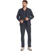 Healing Hands Scrub Jacket for Men Zip Front Utility Jacket with 4 Pockets HH361(Pewter)