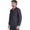 Healing Hands Scrub Jacket for Men Zip Front Utility Jacket with 4 Pockets HH361(Pewter)