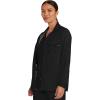 Healing Hands Scrub Jackets for Woman Zip-Front Utility Jacket with 4 Pockets HH360(Black)