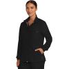 Healing Hands Scrub Jackets for Woman Zip-Front Utility Jacket with 4 Pockets HH360(Black)