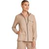 Healing Hands Scrub Jackets for Woman Zip-Front Utility Jacket with 4 Pockets HH360(Desert Taupe)