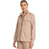 Healing Hands Scrub Jackets for Woman Zip-Front Utility Jacket with 4 Pockets HH360(Desert Taupe)