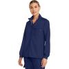 Healing Hands Scrub Jackets for Woman Zip-Front Utility Jacket with 4 Pockets HH360(Navy)