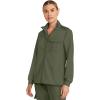 Healing Hands Scrub Jackets for Woman Zip-Front Utility Jacket with 4 Pockets HH360(Olive)