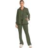 Healing Hands Scrub Jackets for Woman Zip-Front Utility Jacket with 4 Pockets HH360(Olive)