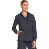 Healing Hands Scrub Jackets for Woman Zip-Front Utility Jacket with 4 Pockets HH360(Pewter)