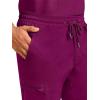 Healing Hands Scrub Pants for Men Daniel Utility Bottoms with 6 Pockets, 2-Way Stretch and Durable Fabric 9300(Wine)