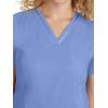Healing Hands Scrub Top for Women with 3 Pockets and Easy Care, 2-Way Stretch Fabric 2278(Blue)