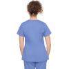 Healing Hands Scrub Top for Women with 3 Pockets and Easy Care, 2-Way Stretch Fabric 2278(Blue)