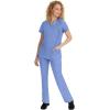 Healing Hands Scrub Top for Women with 3 Pockets and Easy Care, 2-Way Stretch Fabric 2278(Blue)