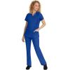 Healing Hands Scrub Top for Women with 3 Pockets and Easy Care, 2-Way Stretch Fabric 2278(Galaxy)